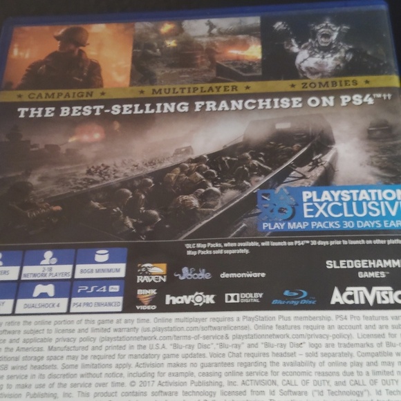 Call Of Duty WWII Video Game PS4 - Picture 3 of 12
